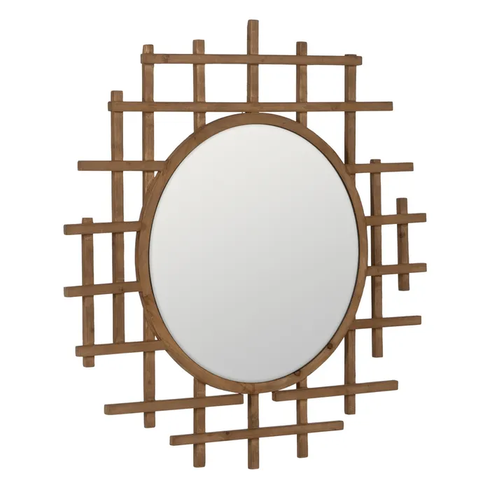 Oglinda mare rama geometrica lemn moderna|Oglinzi elegante si moderne [3]