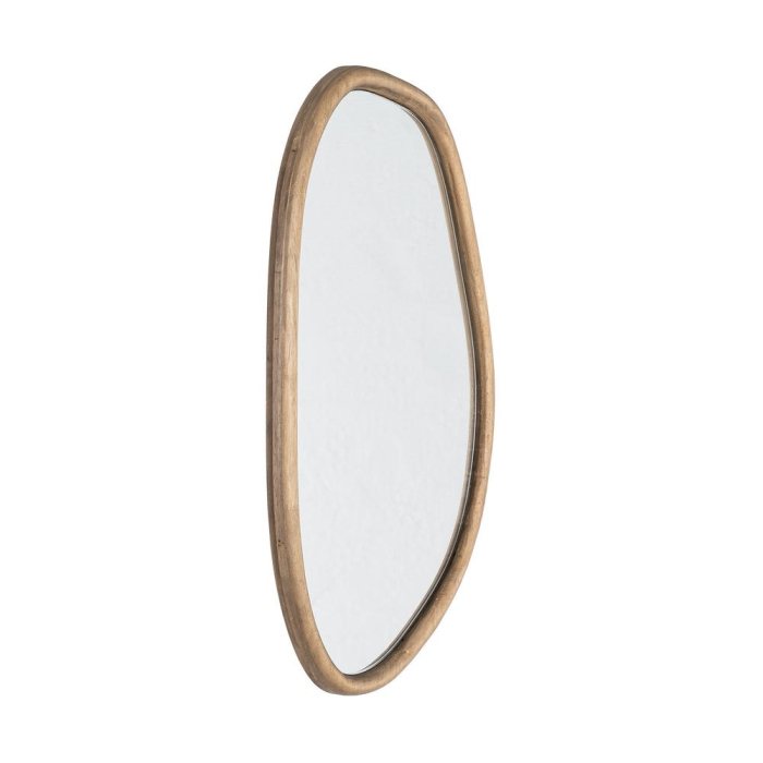Oglindă decorativă cu ramă din lemn și formă organică pentru perete [2]