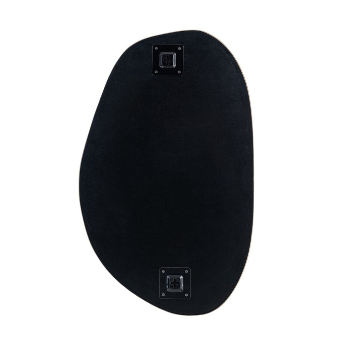 Oglindă decorativă cu ramă din lemn și formă organică pentru perete [8]