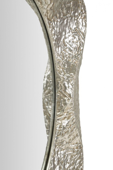 oglinda glam rotundă metal argintiu Argelux Rotondo [5]