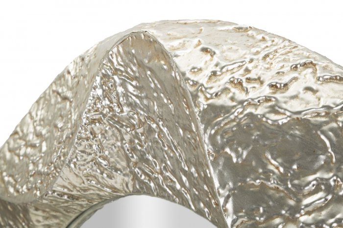 oglinda glam rotundă metal argintiu Argelux Rotondo [3]