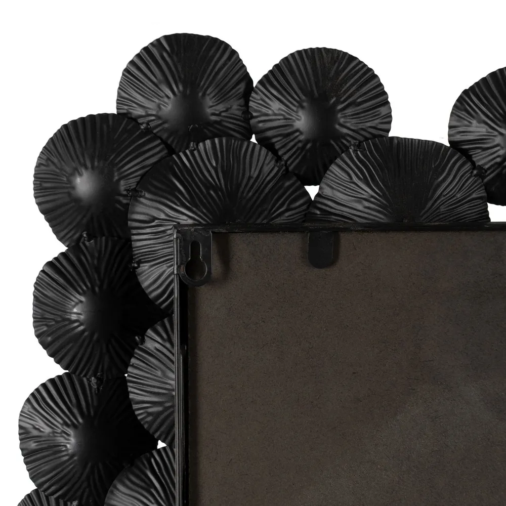 Oglinda decorativa cu rama metalica neagra - CreativDeco [5]