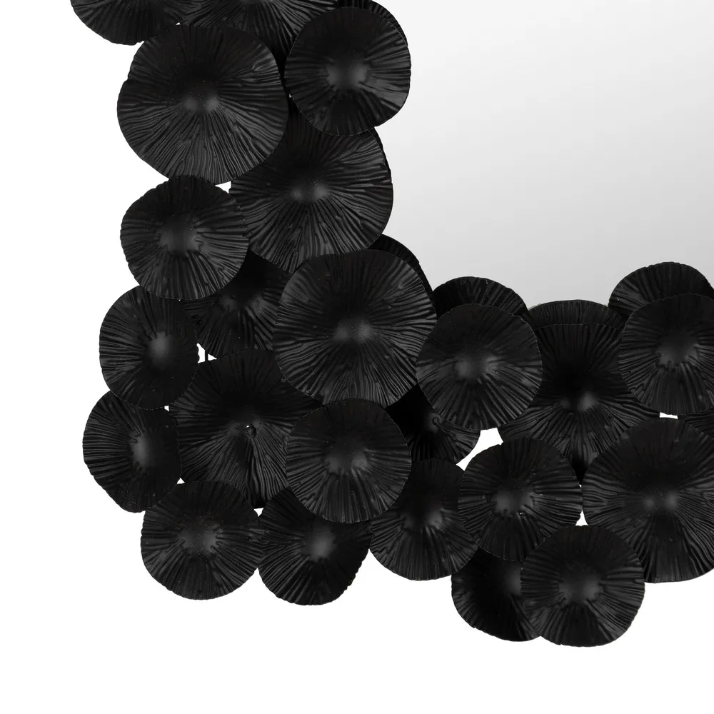 Oglinda decorativa cu rama metalica neagra - CreativDeco [6]