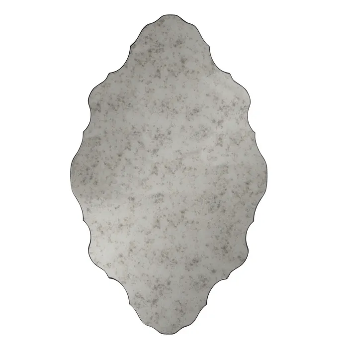 Oglinda antichizata cu rama metalica neagra - CreativDeco [1]