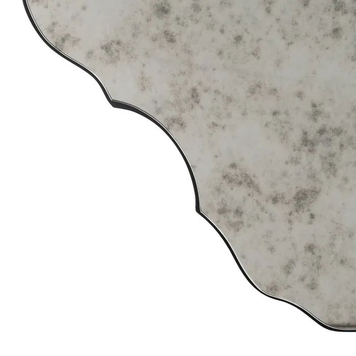 Oglinda antichizata cu rama metalica neagra - CreativDeco [4]