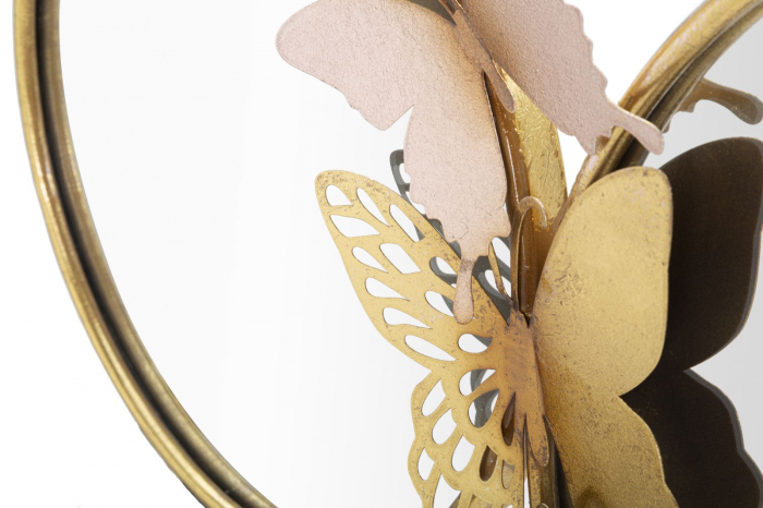 Oglinda rotunda fluturi 3D | Decor glamour | CreativDeco [5]