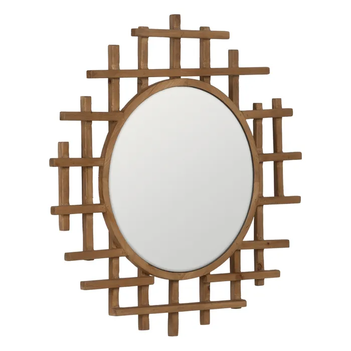 Oglinda rama geometrica lemn moderna|Oglinzi moderne si creative [2]