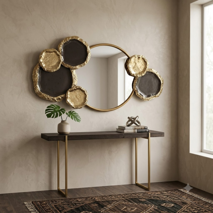 Oglinda Extravagance, Metal Maro Auriu - CREATIVDECO.RO [2]