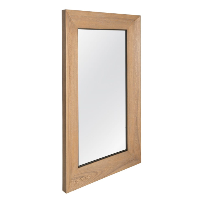 Oglinda decorativa dreptunghiulara cu rama naturala din MDF [3]