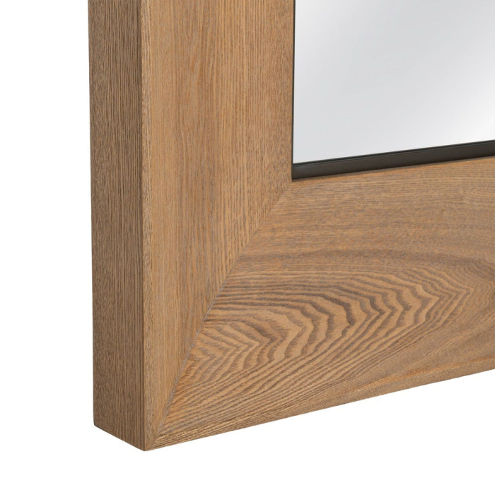 Oglinda decorativa dreptunghiulara cu rama naturala din MDF [7]