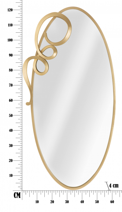 Oglinda decorativa Elite, auriu [6]