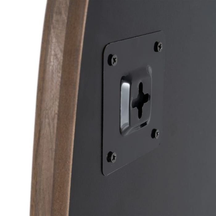 Oglindă decorativă înaltă cu ramă din lemn și formă organică pentru perete [8]