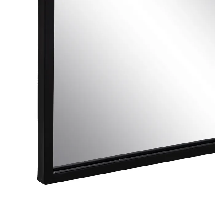 oglinda metalica neagra cu design geometric | CreativDeco [6]
