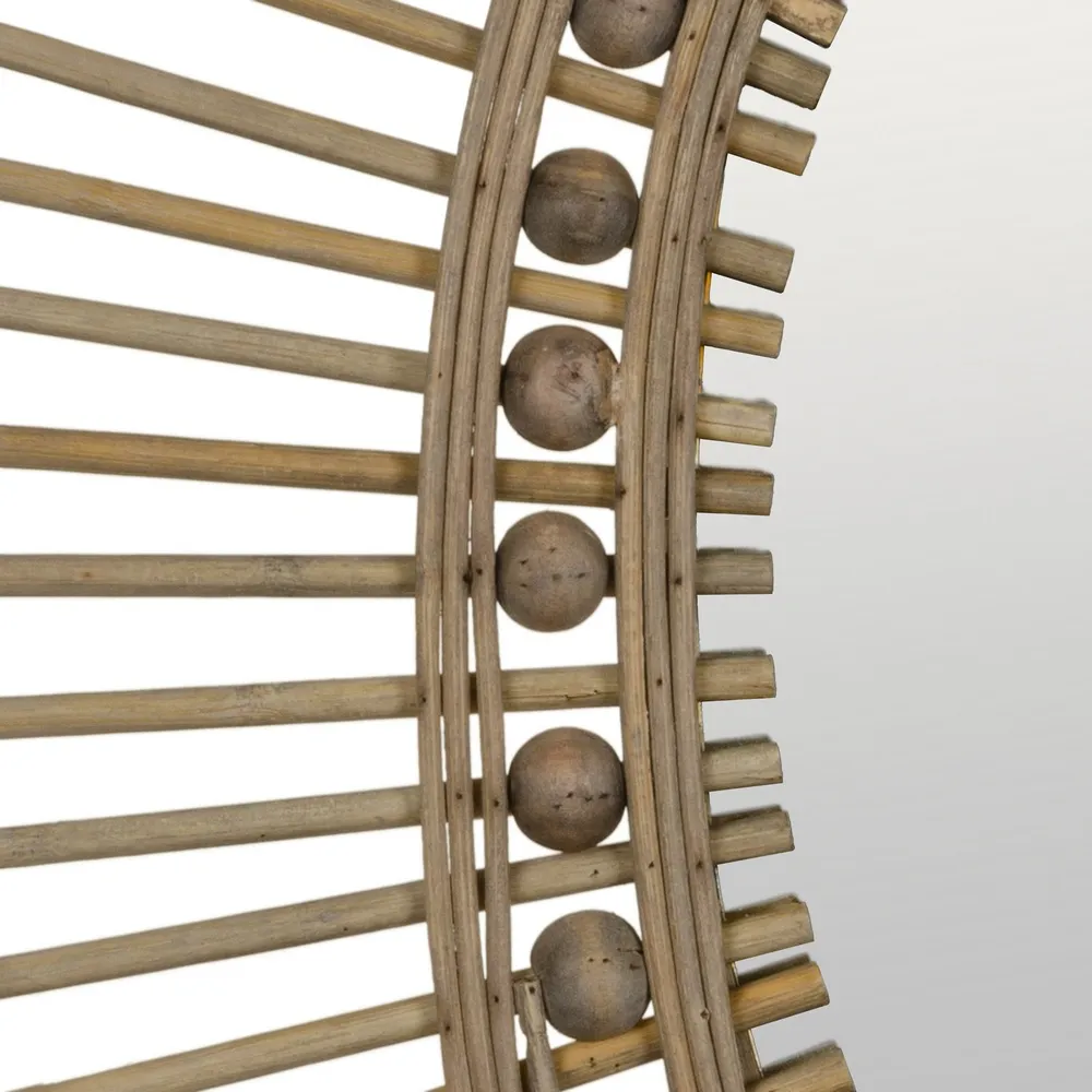 Oglinda ovala rama bambus eleganta|Oglinzi moderne si naturale [3]