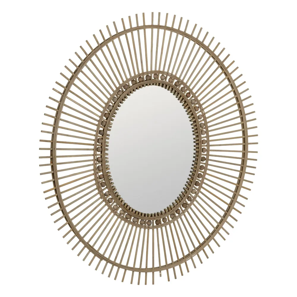 Oglinda ovala rama bambus eleganta|Oglinzi moderne si naturale [2]