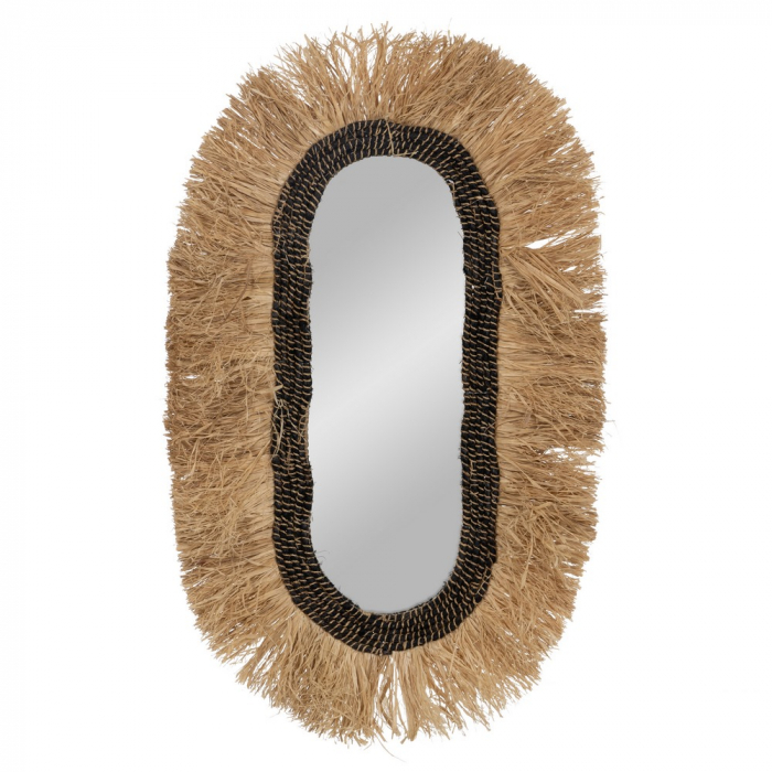 Oglinda Ovala Boho CreativDeco - Accesorii Decorative pentru Interioare [1]