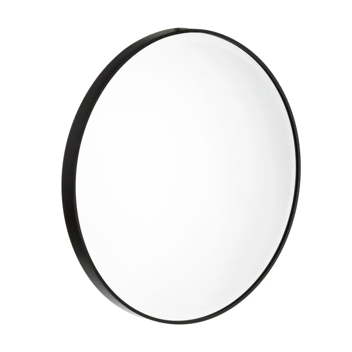 oglinda rotunda neagra aluminiu hol decor modern CreativDeco [1]