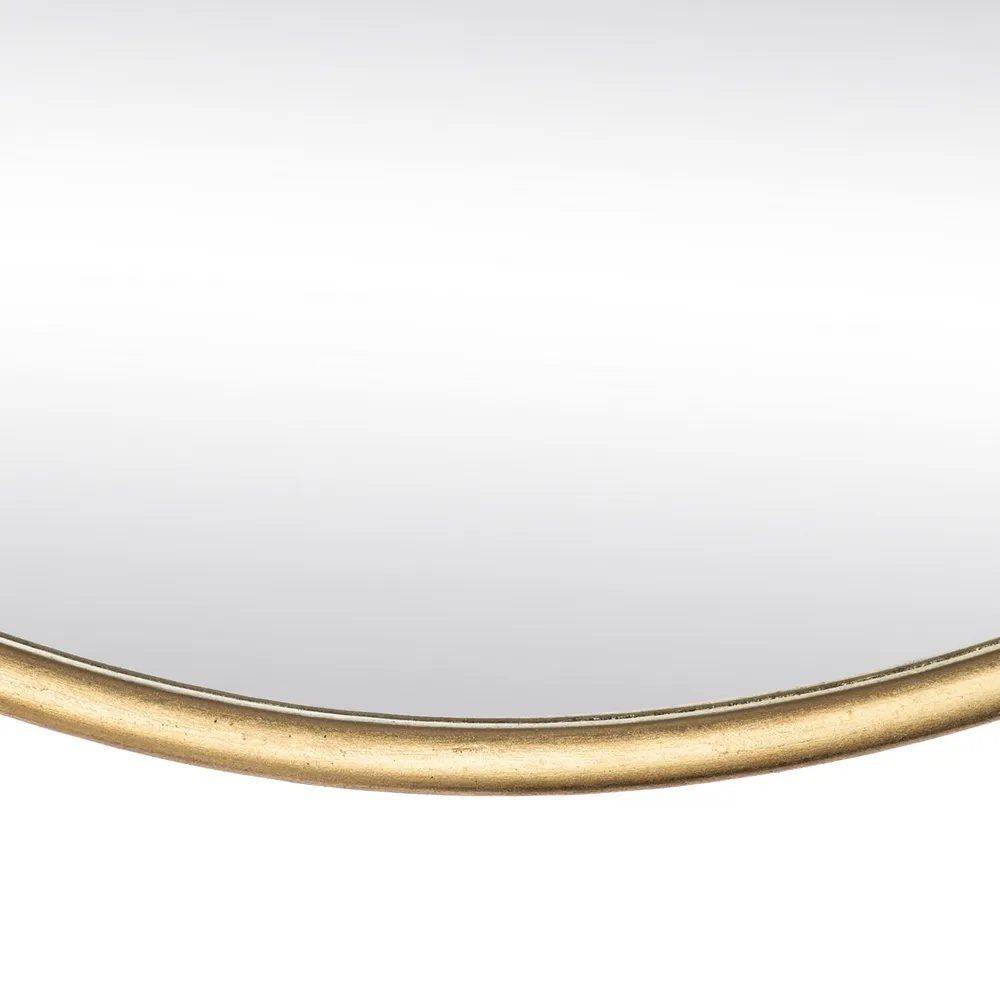 oglinda rotunda metalica aurie decor modern | CreativDeco [4]