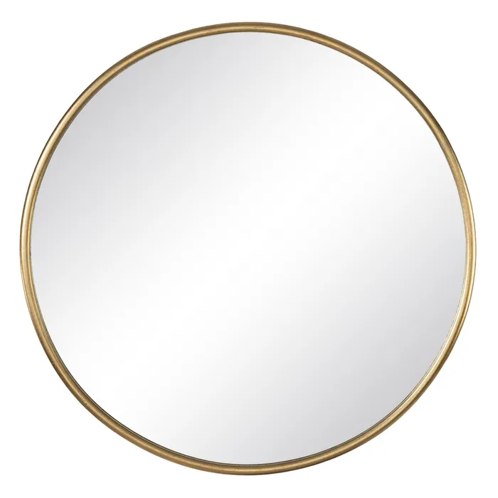 oglinda rotunda metalica aurie decor modern | CreativDeco [2]