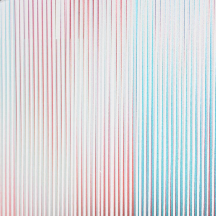 Oglinda decorativa rotunda sticla rama rosie albastra moderna [3]