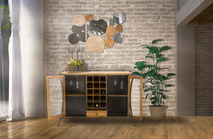 Oglinda moderna cu elemente rotunjite - Decor contemporan | CreativDeco [14]