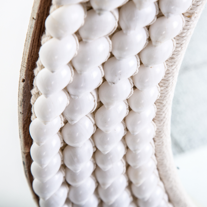 Oglinda rotunda franghie si scoici|Oglinzi decorative scandinave [2]
