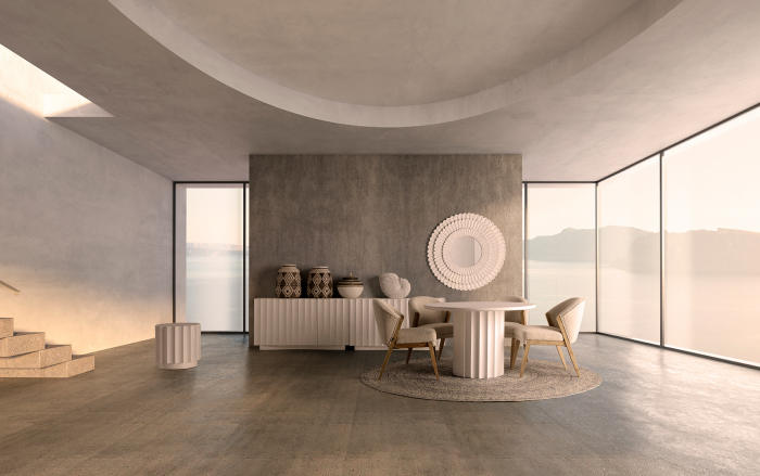 Oglinda provensala rotunda lemn mango alb|Oglinzi decorative [4]