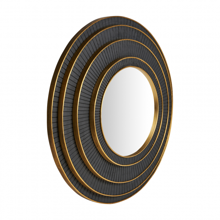 Oglinda Art Deco mango negru auriu|Oglinzi decorative [3]