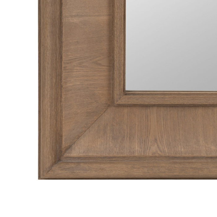 Oglinda din lemn natural cu rama lata profil in trepte – efect sculptural [5]