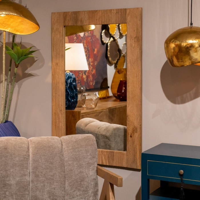 Oglinda dreptunghiulara lemn mango naturala|Oglinzi moderne si elegante [6]