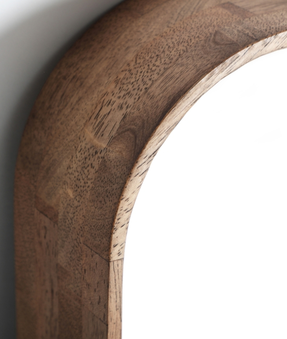 Oglinda dreptunghiulara cu rama din lemn maro Lubeca 76 x 178 cm [3]