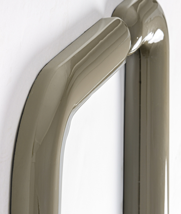 Oglinda dreptunghiulara de perete din MDF verde cu rama lucioasa Stage [3]