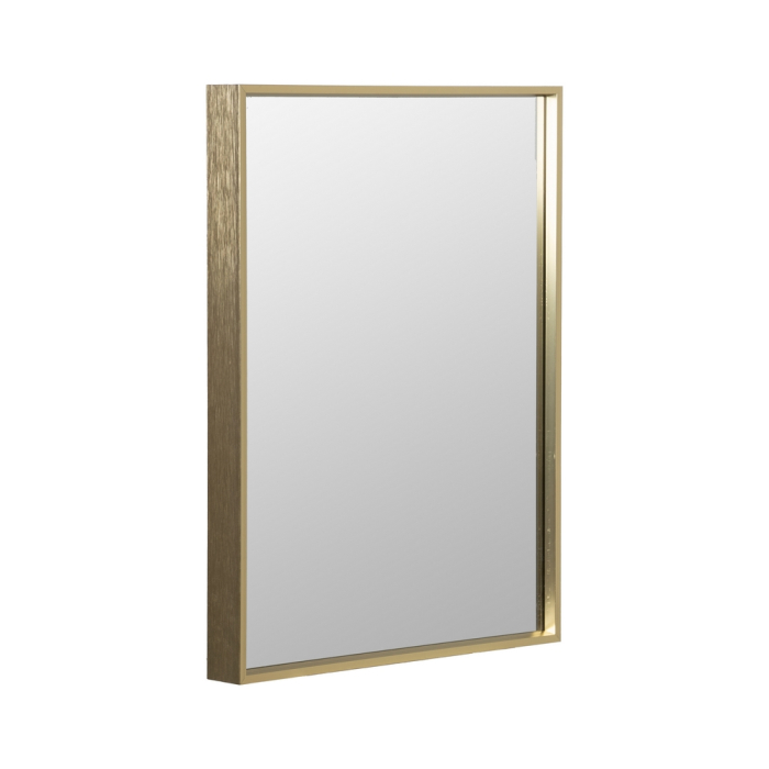 Oglindă dreptunghiulară din aluminiu auriu [2]