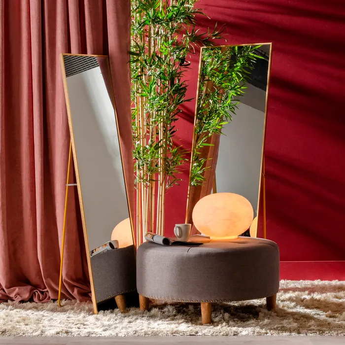oglinda aurie moderna pentru showroom CreativDeco [4]