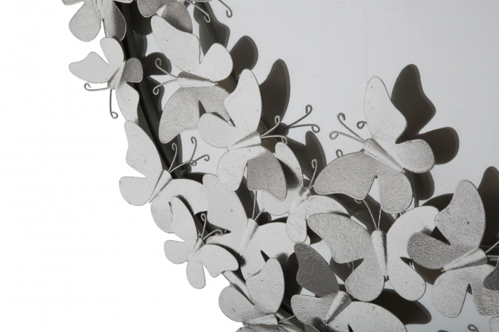Oglinda Farfalle, metal argintiu - creativdeco.ro [6]