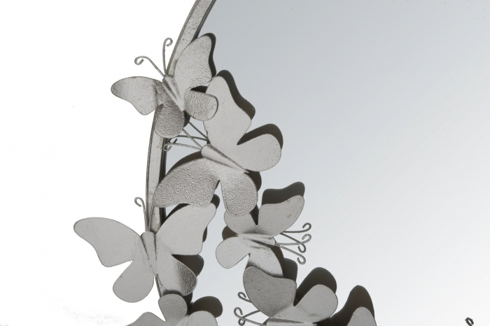 Oglinda Farfalle, metal argintiu - creativdeco.ro [4]
