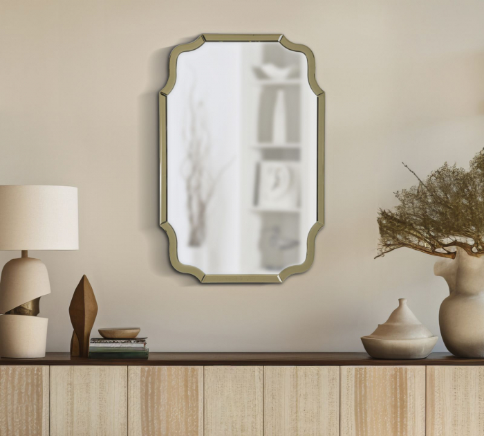 oglinda aurie glam CreativDeco pentru living si dormitor [2]