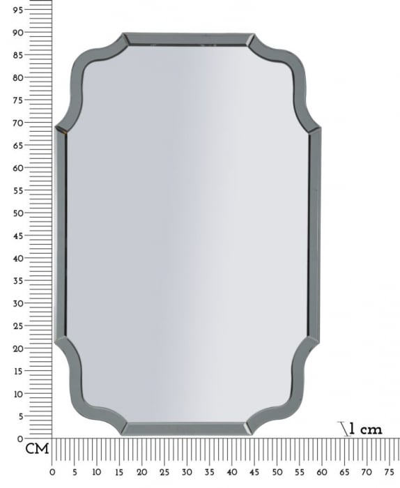 oglinda decorativa gri CreativDeco pentru interioare minimaliste [7]