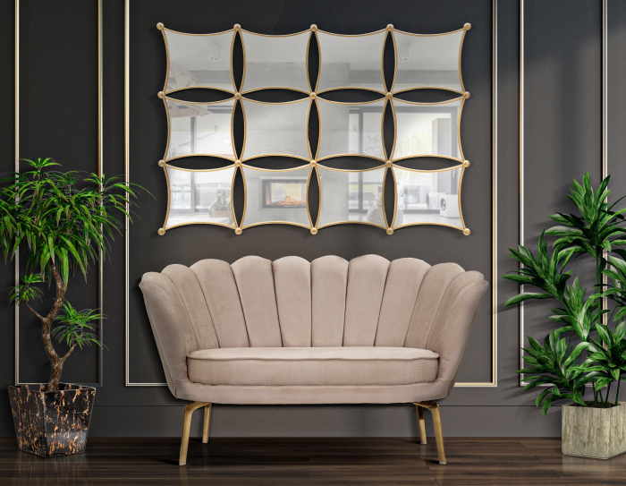 Oglinda Jalo, metal/auriu - CreativDeco.ro [2]