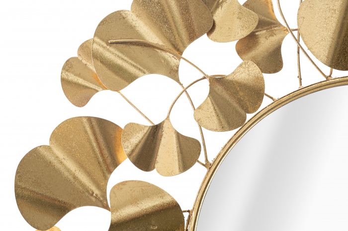 Oglinda Leaf Gold, fier/auriu [3]