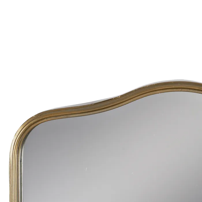 oglinda semicirculara metalica auriu accent modern | CreativDeco [3]