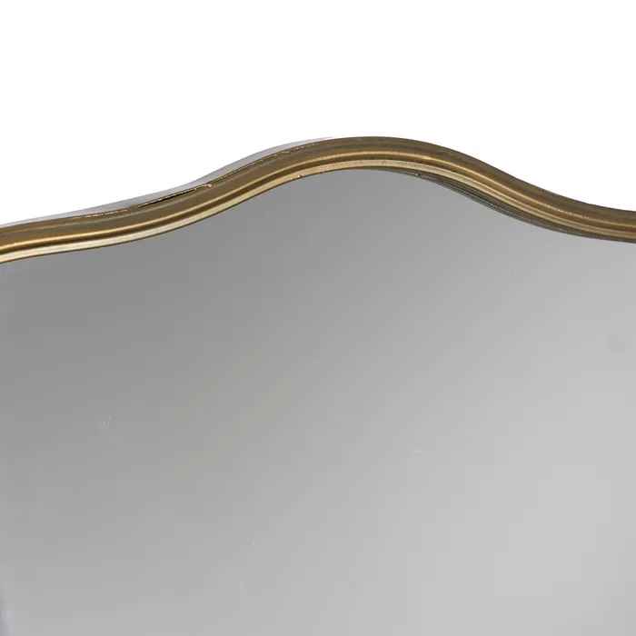 oglinda semicirculara metalica auriu accent modern | CreativDeco [6]