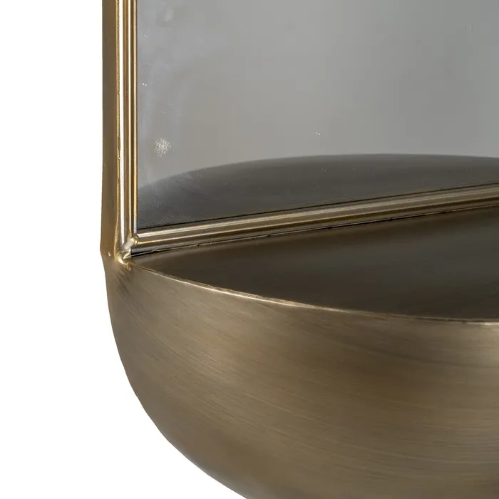 oglinda semicirculara metalica auriu accent modern | CreativDeco [8]