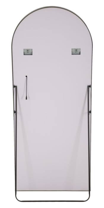 Oglindă neagră arcuită cu iluminare LED [6]
