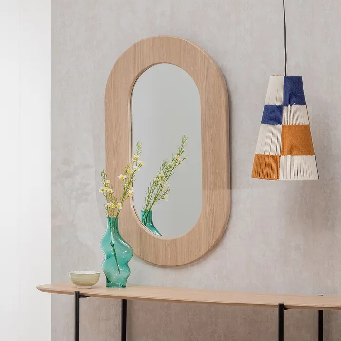 Oglinda ovala rama MDF moderna|Oglinzi elegante si moderne [2]