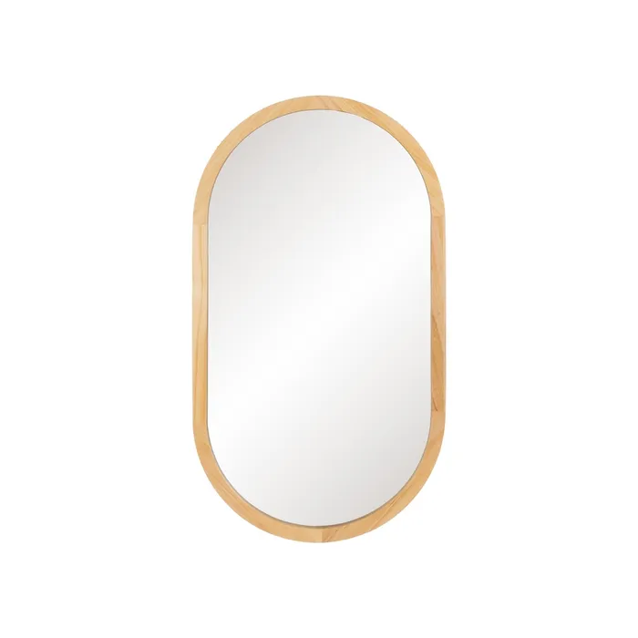 Oglinda ovala rama lemn moderna|Oglinzi rustice si elegante [1]