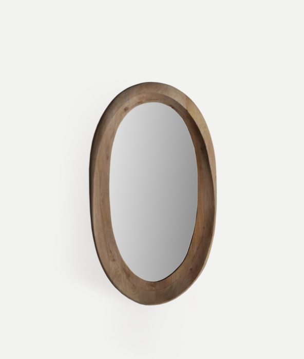 Oglindă ovală lemn mango SJELD – titlu imagine principală [1]