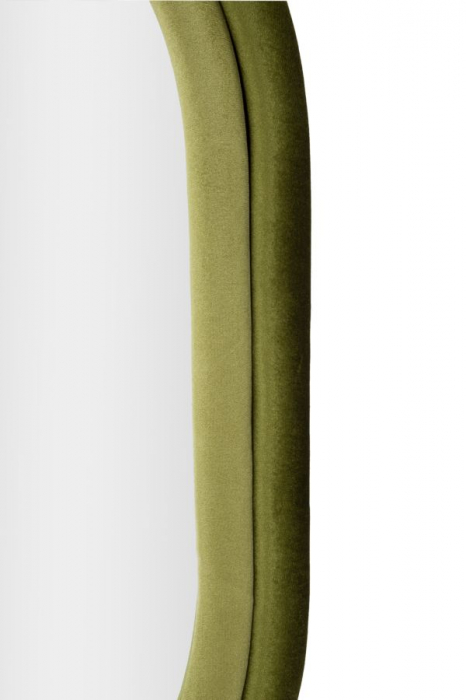 Oglinda ovala verde catifea CreativDeco [3]