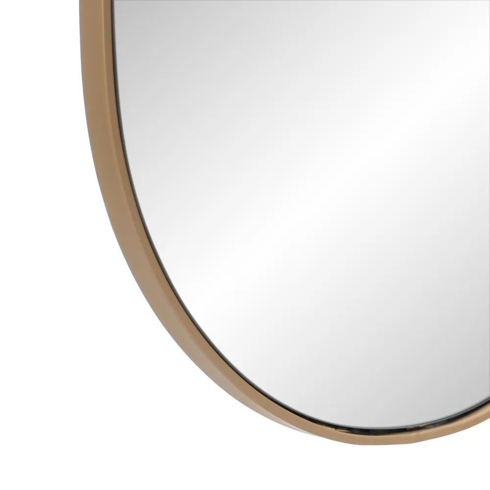 Oglinda Ovala Sofia Metal Bej, 37x2x90 cm [6]