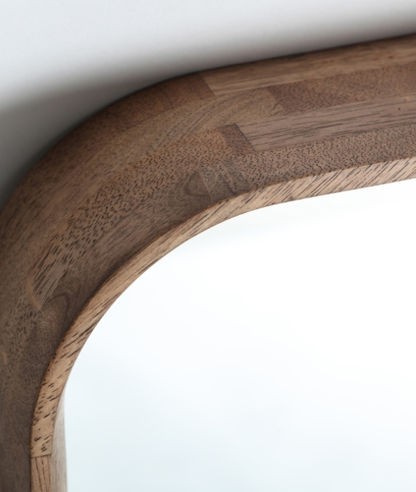 Oglindă pătrată LUBECA lemn cauciuc – titlu imagine principală [2]